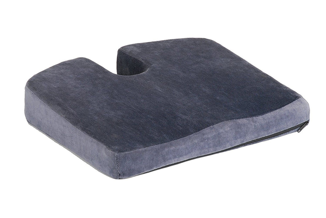 NOVA Medical Products Memory Foam Coccyx Seat Cushion, Charcoal Blue #2655C