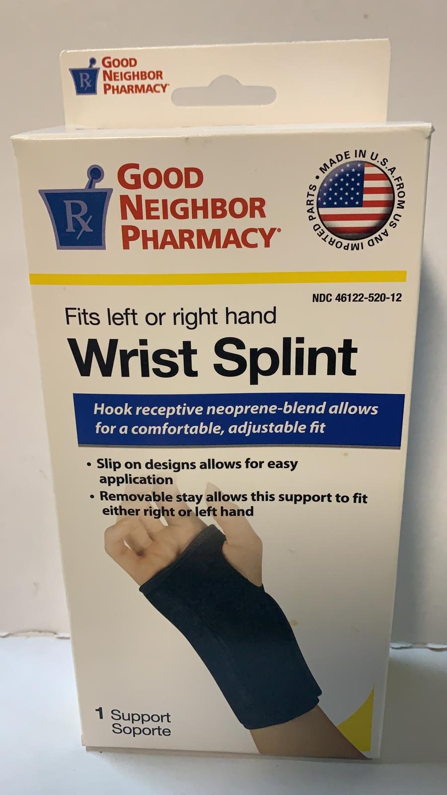 Good Neighbor Pharmacy Wrist Splint, FITS LEFT or RIGHT HAND